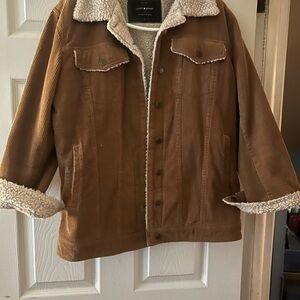Lucky Brand Camel Lightweight Corduroy Jacket